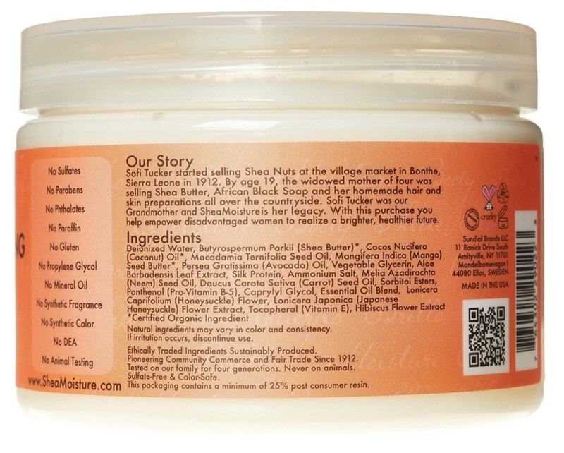 (2 PACK) Shea Moisture Coconut&Hibiscus Smoothie 12 Ounce