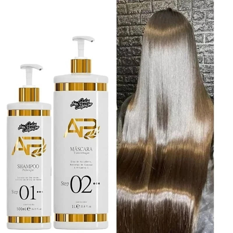 AP Ana Paula Carvalho Liso Lambido Hair Capillary Straightening Progressive Kit