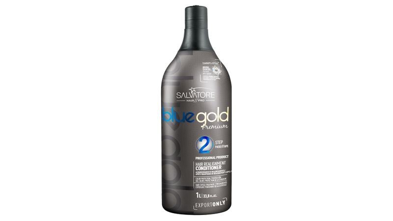 Salvatore Blue Gold Premium Brazilian Keratin Treatment Progressive Brush 2x1L