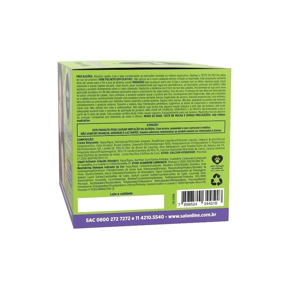 Salon Line Relaxing Cream Kit 305g Curl Definer Texturizer Wavy Hair