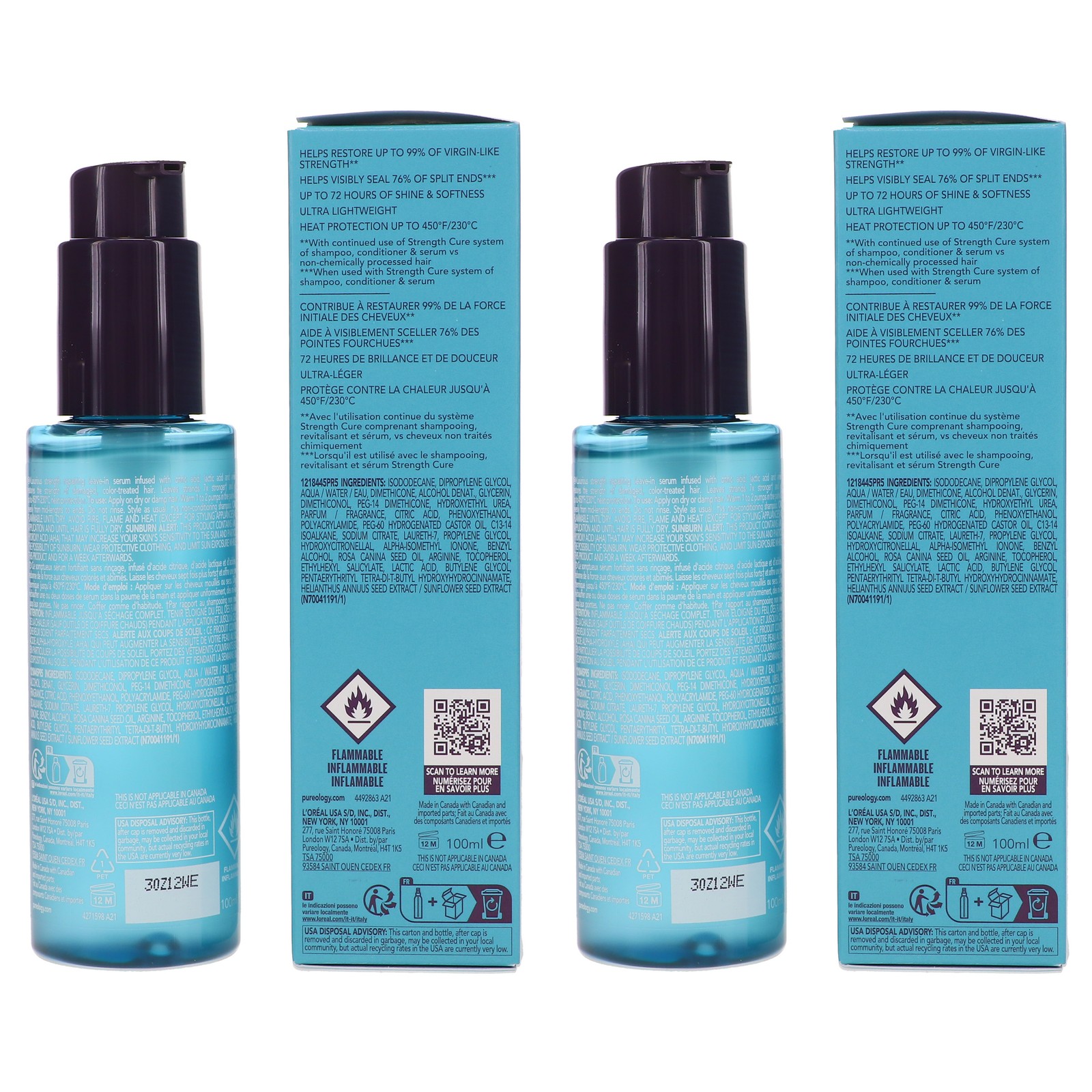Pureology Strength Cure Dream Healer Serum 3.4 oz 3 Pack