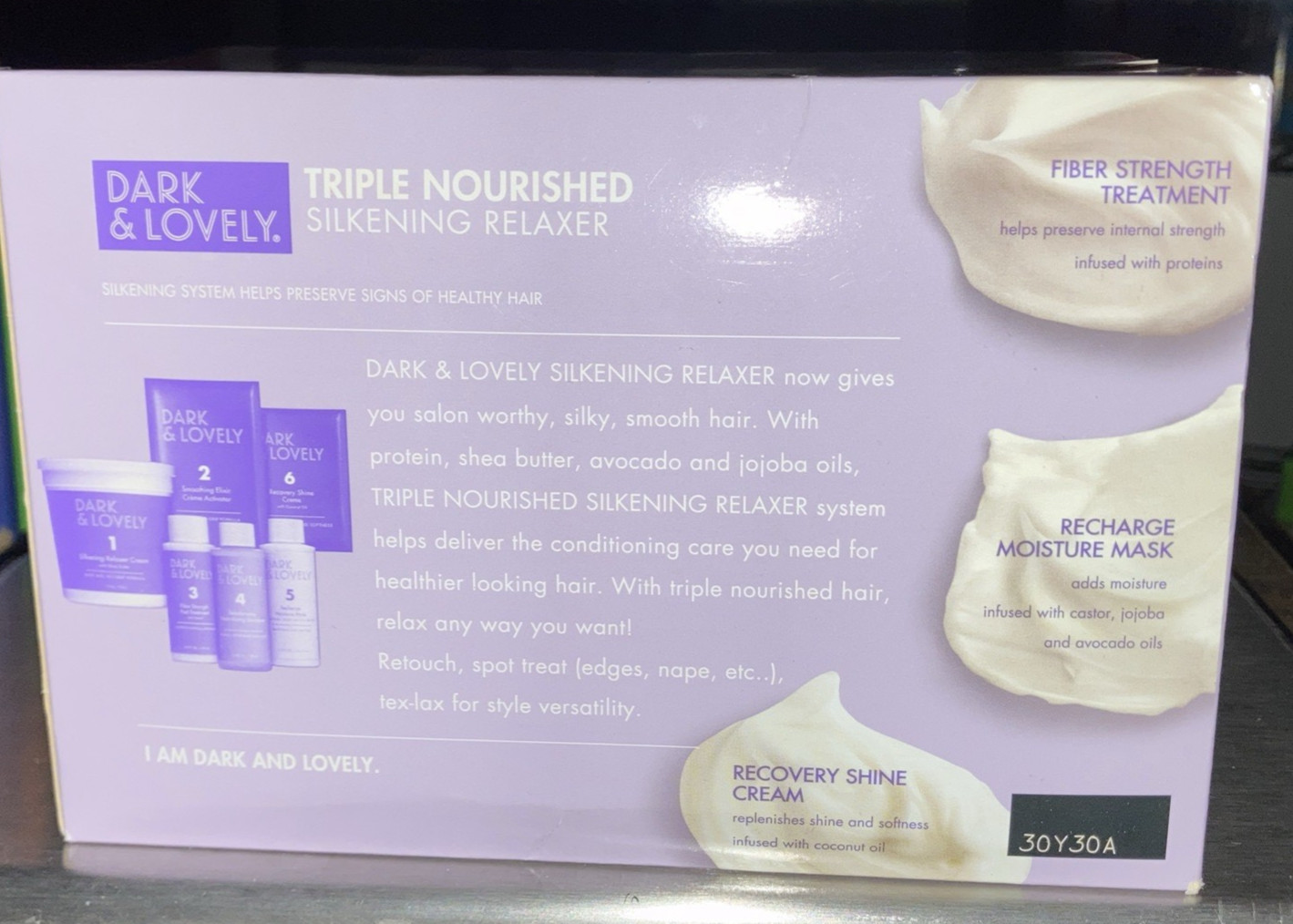 3X SoftSheen Carson Dark & Lovely No-Lye Silkening Relaxer Kit REGULAR