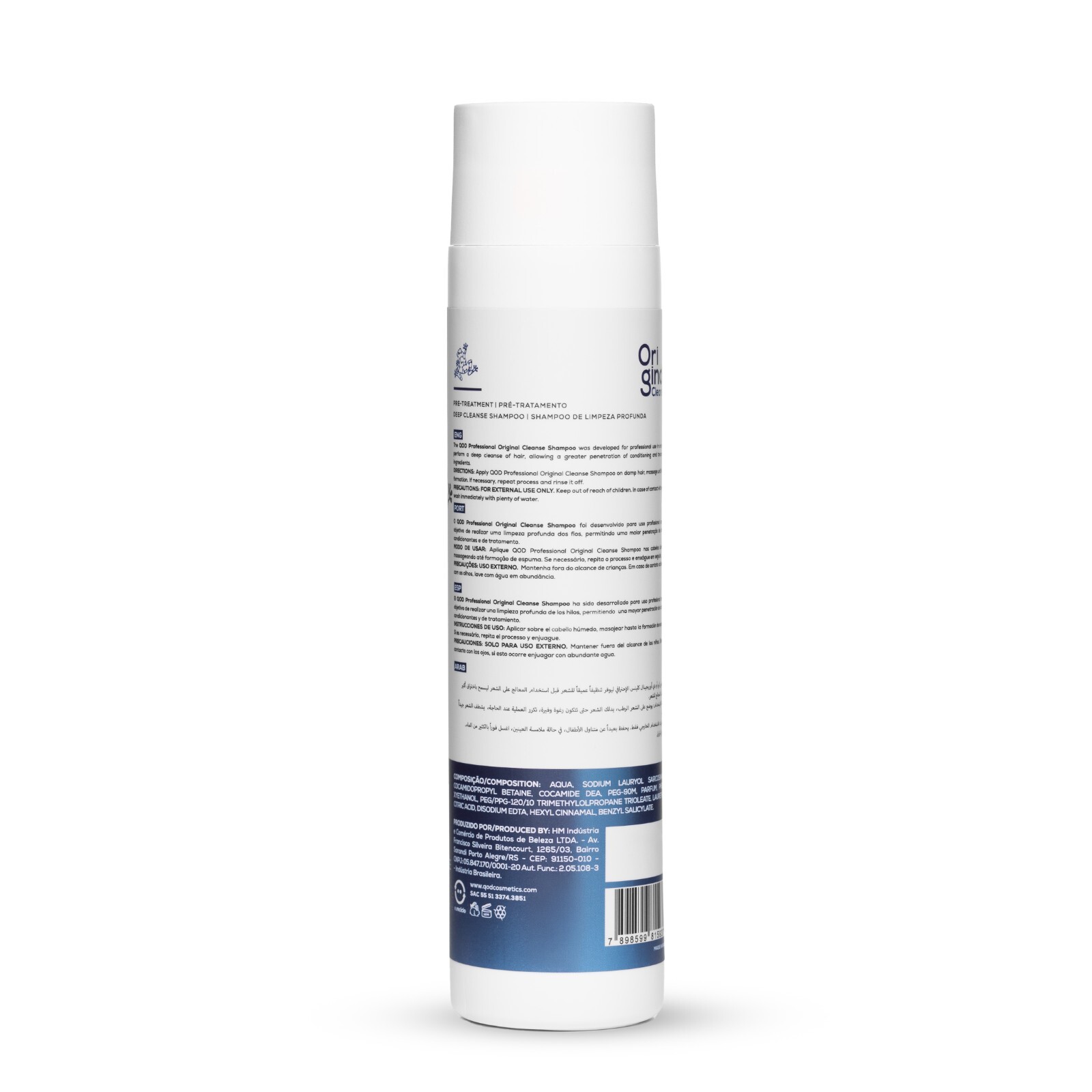 QOD PRO ORIGINAL CLEANSE SHAMPOO 300ML PRETREATMENT BRAZILIAN SMOOTHENING