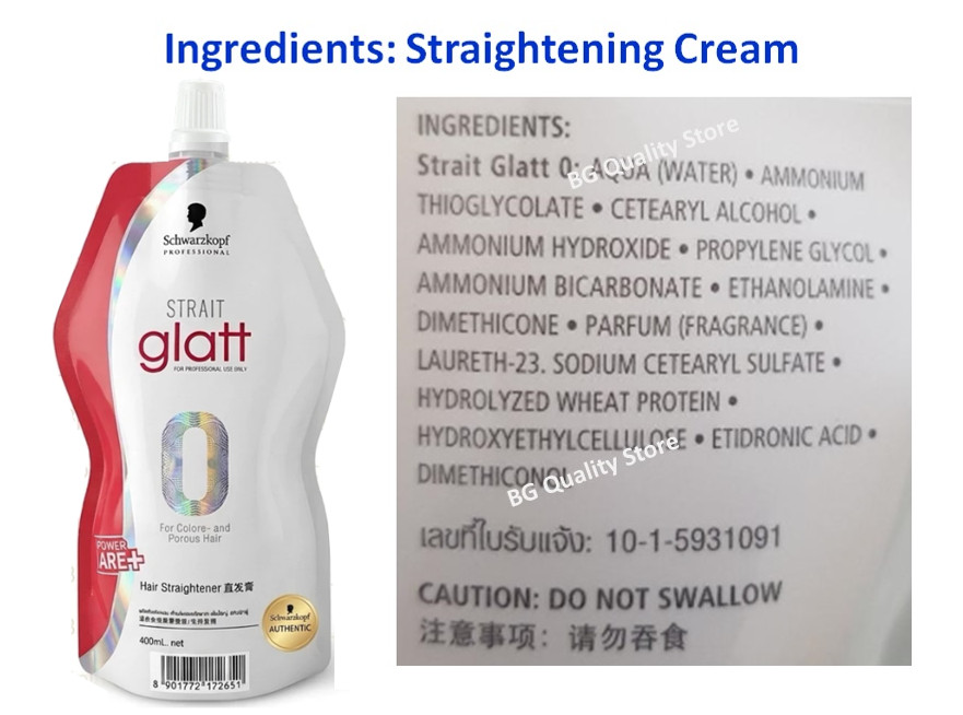 Schwarzkopf Glatt 0 Hair Straightening Naturally Frizzy Rebonding Cream 400ml