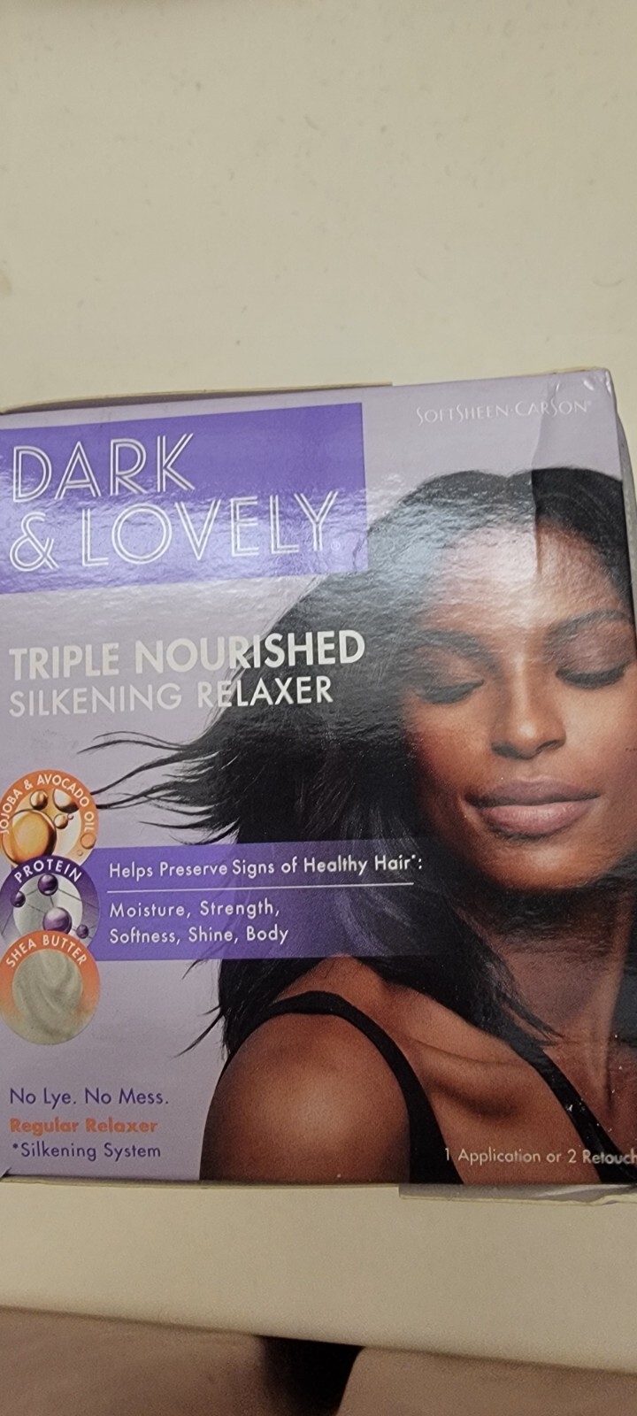 Dark & Lovely Triple Nourished Silkening Relaxer No Lye / No Mess, 1 Application