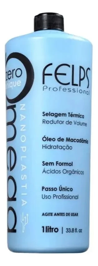 Felps Omega Zero Sensitive Nanoplasty Brazilian Keratin Treatment 1L /33.8fl oz