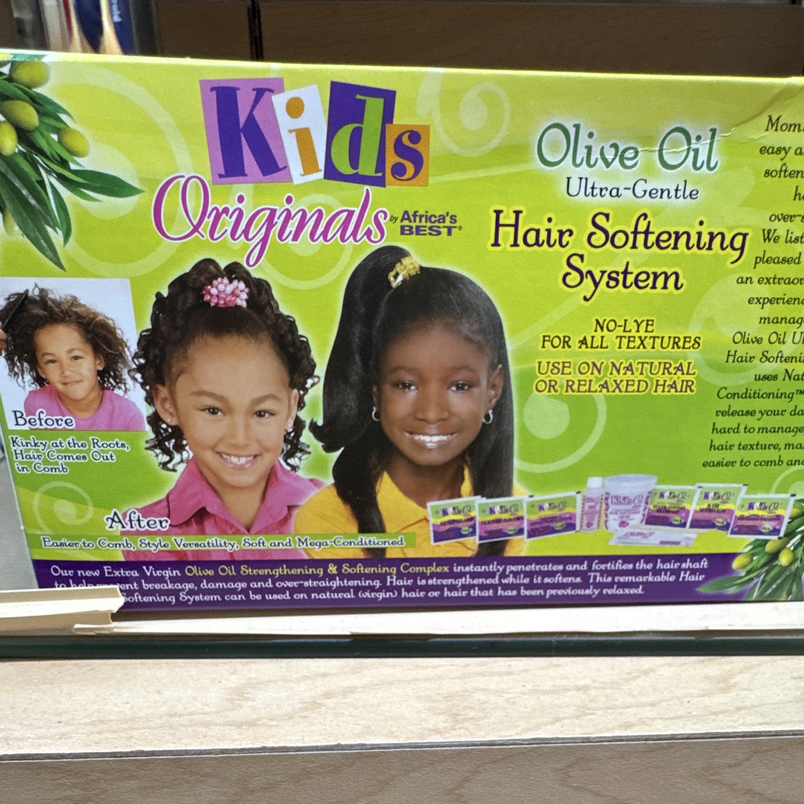 Africa’s Best Kids Originals Olive Oil No-Lye Relaxer System Softening Kids