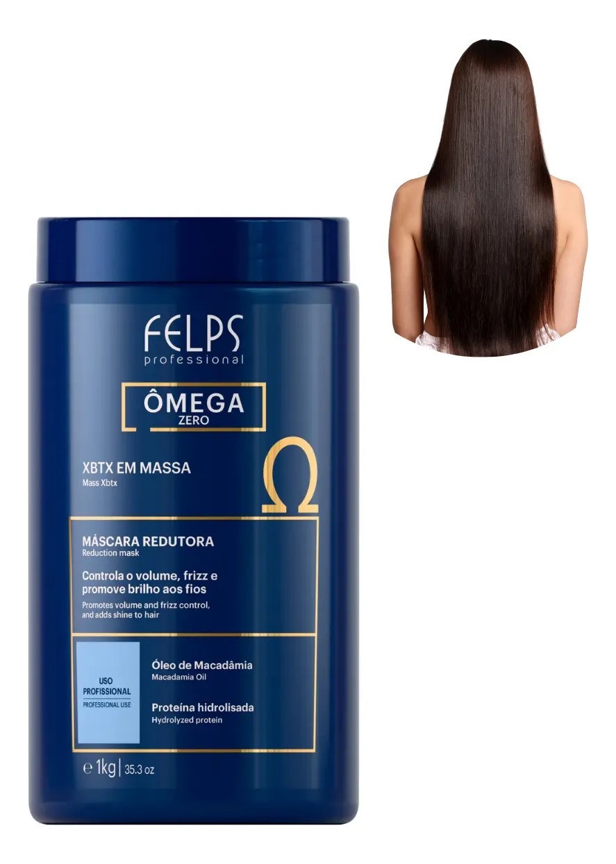 Felps Professional Xbtx Omega Zero/Redutor De Valumes/Nanoplasty 1Kg/35.3 Oz