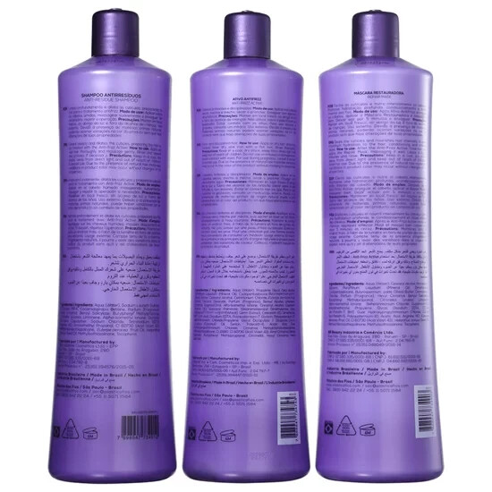 Cadiveu Plastica dos Fios Straightener Brazilian Keratin Hair Treatment 3x 300mL