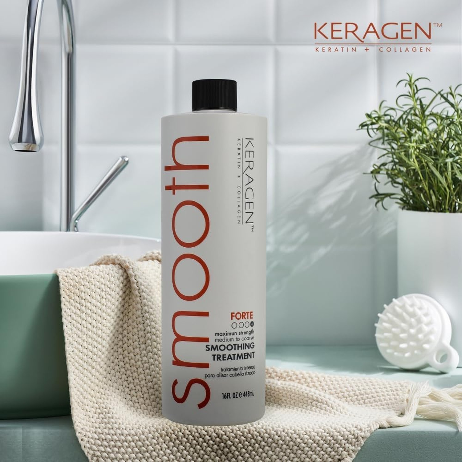 KERAGEN – Brazilian Smoothing Keratin Hair Treatment, Blowout Straightening S…