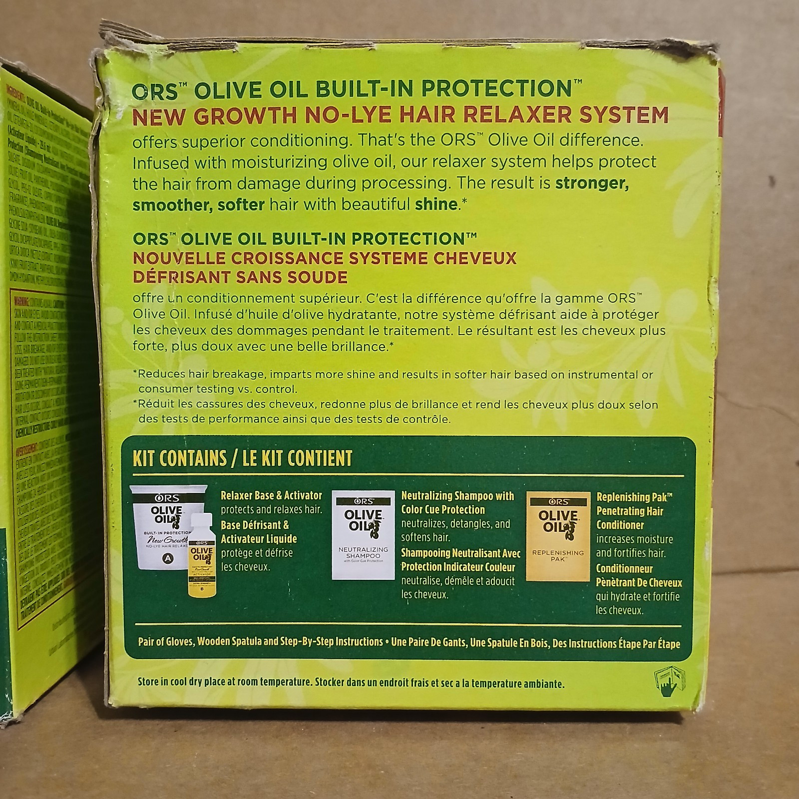 2 Box Olive Oil Built In Protection No Lye Hair Relaxer System Extra Strength