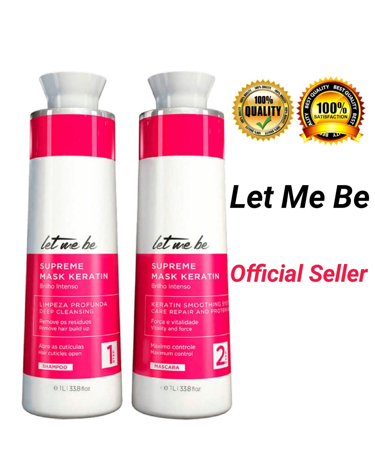 Let Me Be Progressive Supreme Liss Control Prosalon 2X1L/34oz Brazilian Keratina
