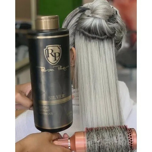 Robson Peluquero Black Toner Treatment Rp Silver Luminous Hair Toning – 34 Oz