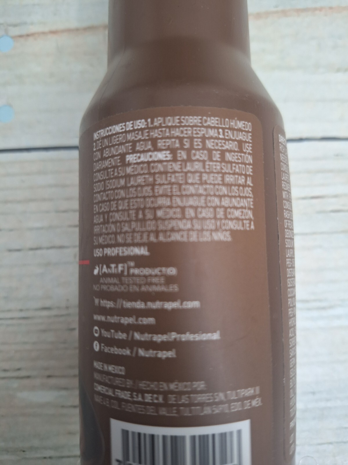 Shampoo Chocolate L’assio Care Straightened Hair 10oz Cabello Lacio Sedoso