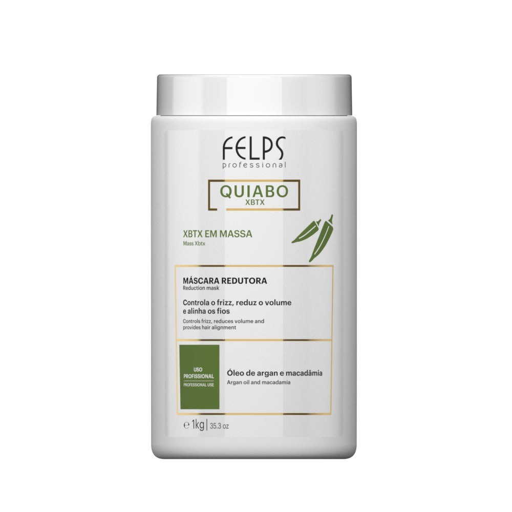 Felps Quiabo XBTX Okra Volume Reduction Hair Mask 1 kg/35-3 oz