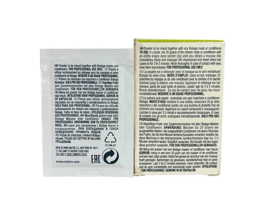 Matrix Biolage Carbonizing Powder – 15 Packets (15 x 2 g / 0.07 oz)