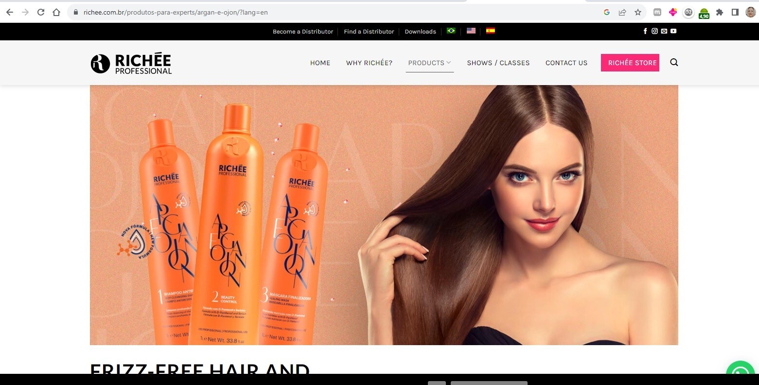 Argan and Ojon Professional keratin brazilian Richee ONLY STEP 2 reducer
