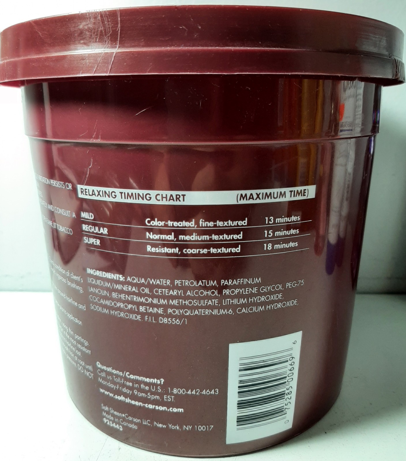 Softsheen Carson Optimum Multimineral Relaxer, Step 2 Mild Strength 4 LB