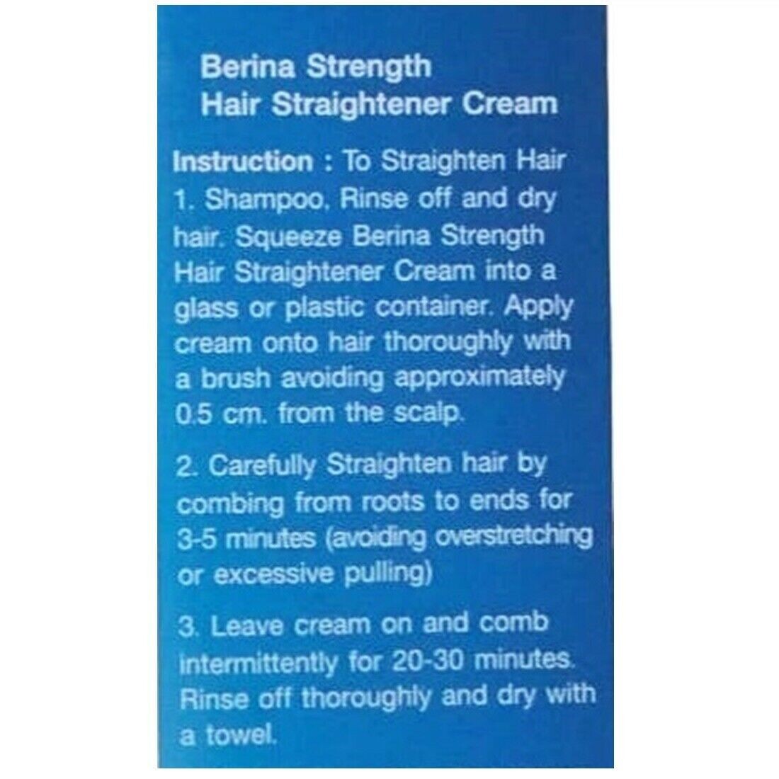 Berina Hair Straightener Cream Plus Neutralizer Straightening Straight Original