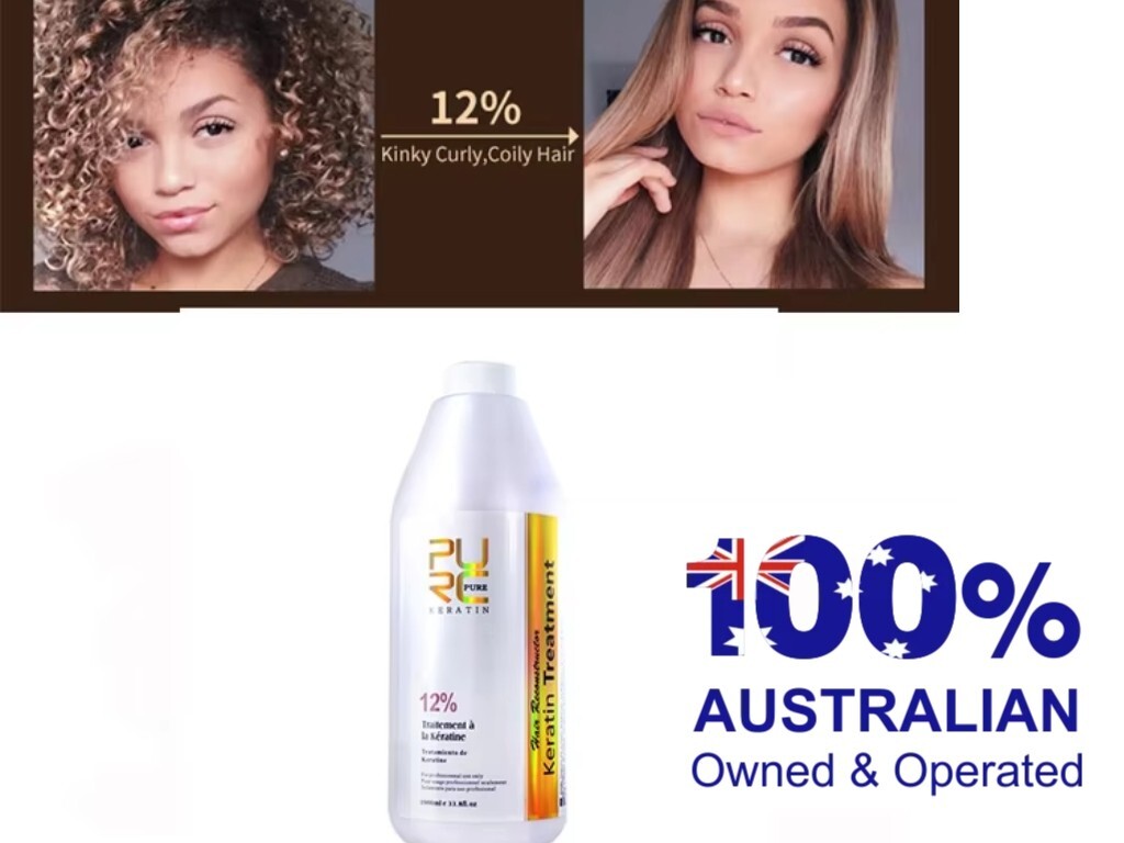 PURC 12% 1000ml Keratin Hair Straightening Smooth Treatment Curly Frizzy Hair