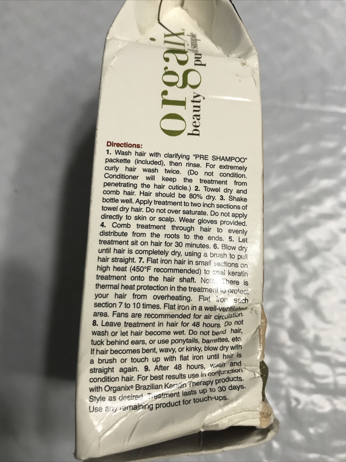 OGX Ever Straight Brazilian Keratin Therapy 30 Day Smoothing Treatment Sealed