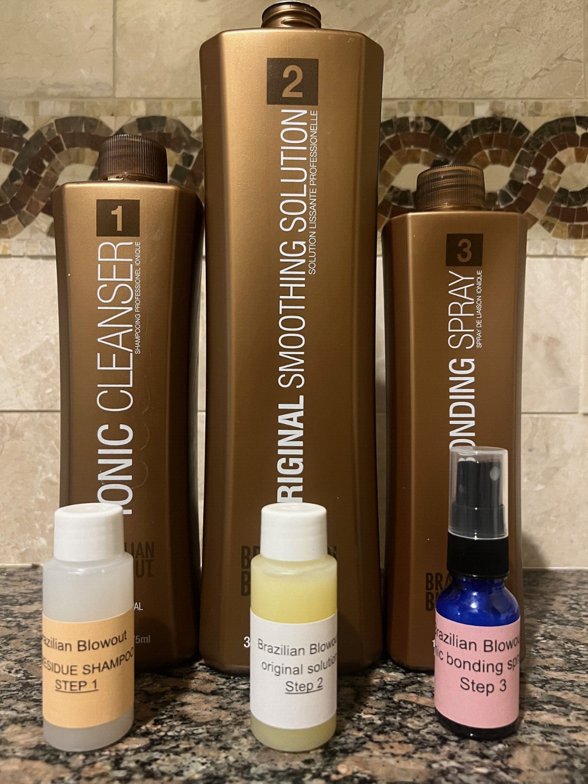 Brazilian Blowout original solution kit 1oz ships same day step1-2-3 DIY