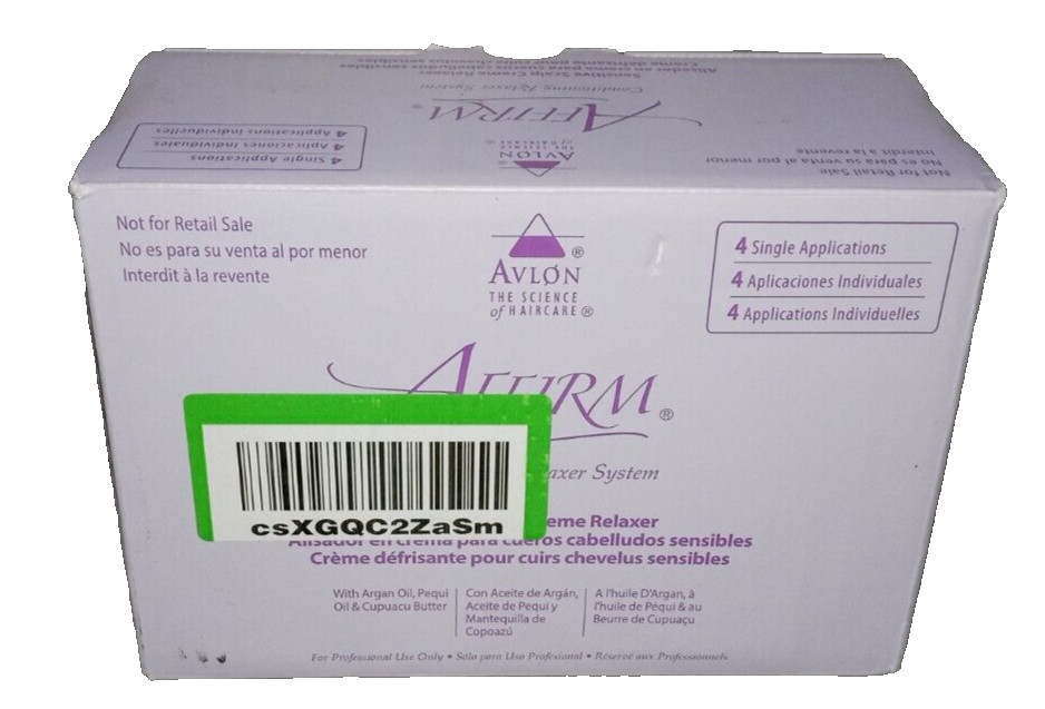 Avlon Affirm Conditioning Relaxer System Scalp Creme 4 Single Applications
