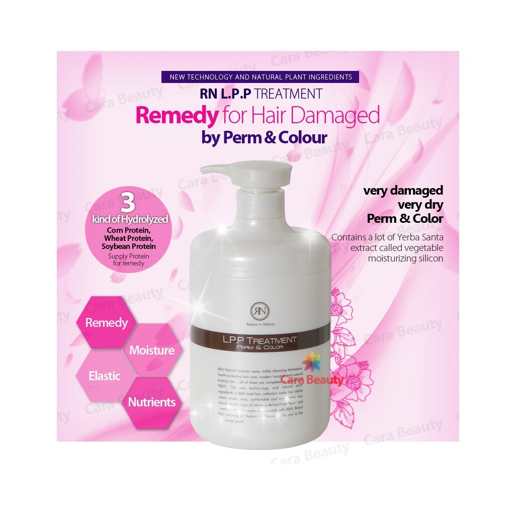 RN LPP Hair treatment 1000g (35.27 oz) for damaged hair by perm and color