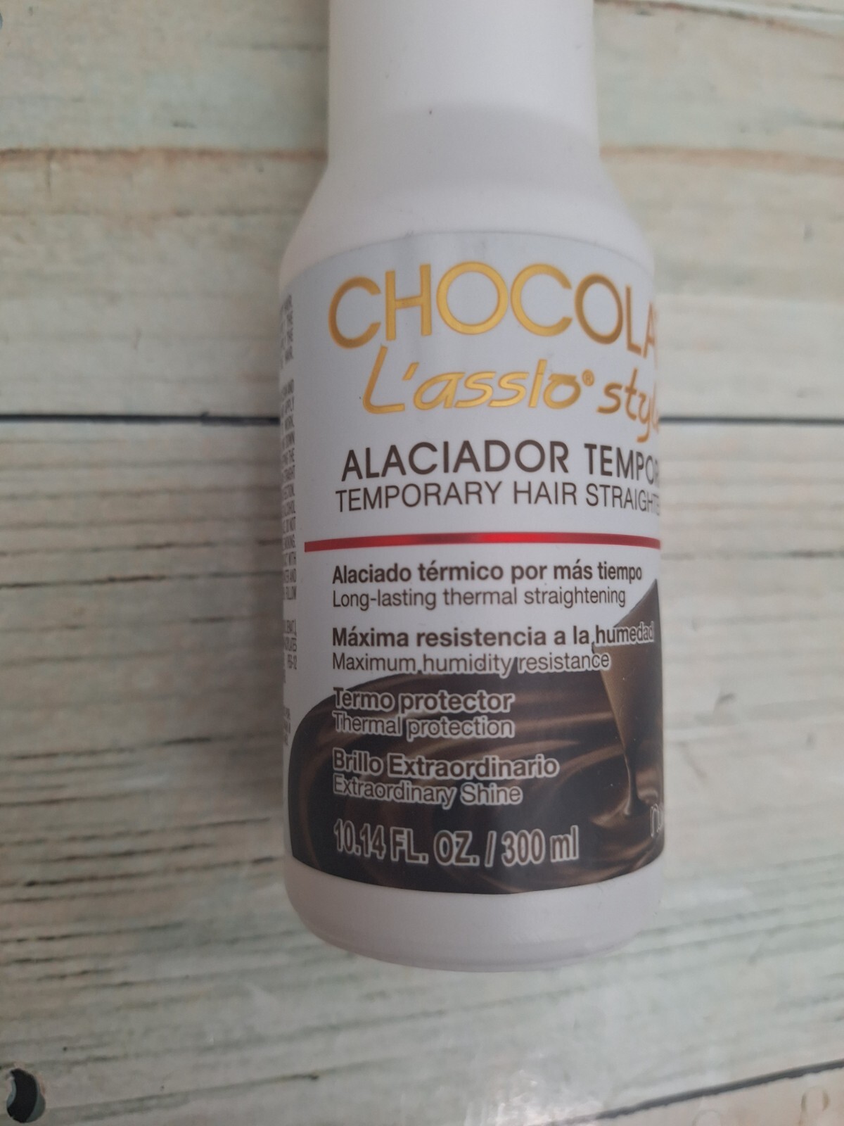 TEMPORARY HAIR STRAIGHTENER L’ASSIO STYLE CARE SHAMPOO 10.1OZ CHOCOLATE