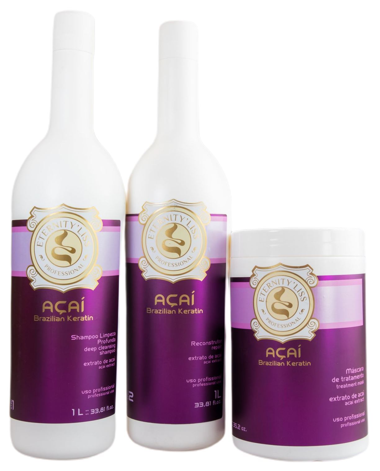 Acai Brazilian Shine Treatment Kit 3x1L – Eternity Liss