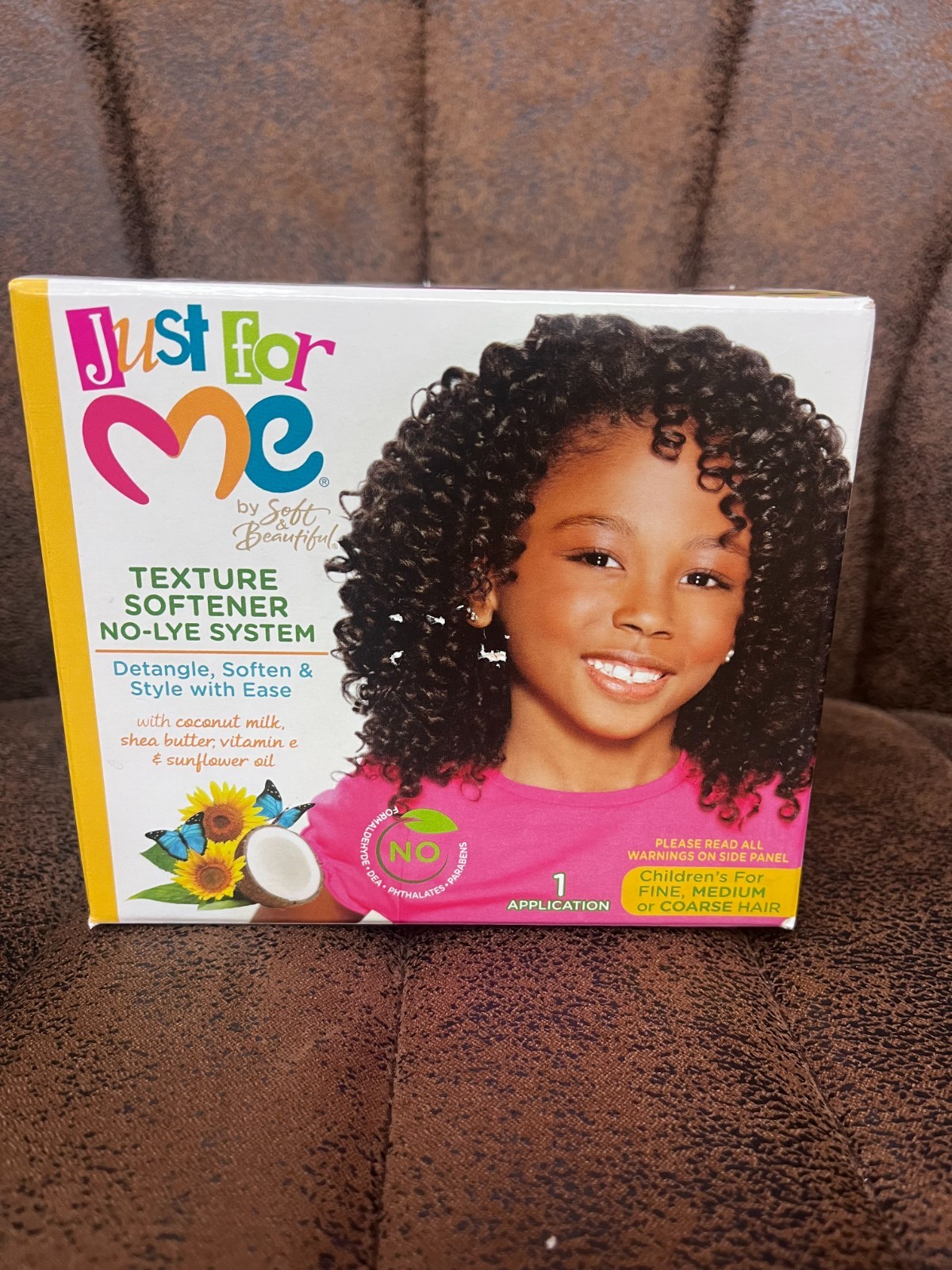 Just For Me by Soft & Beautiful Texture Softener No-Lye System for Kids “NIB”