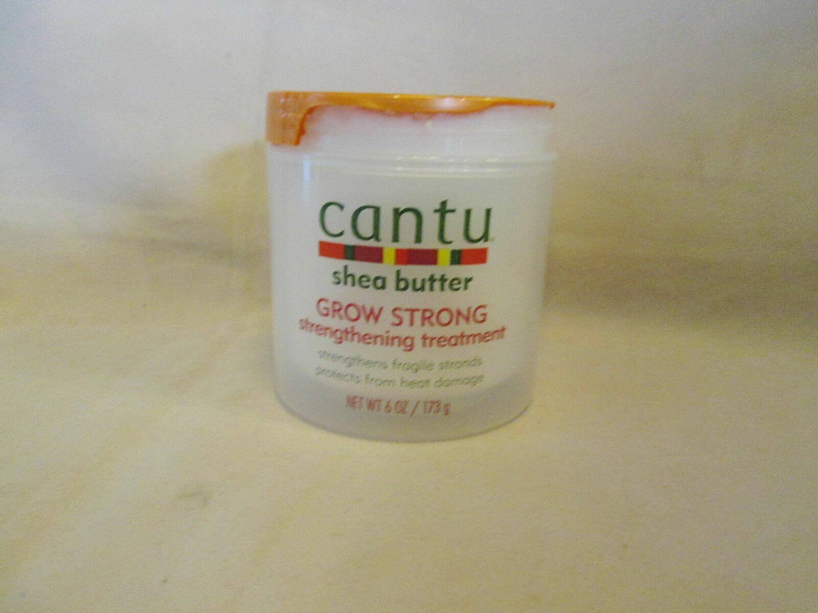 Cantu Shea Butter Grow Strong Strengthening Treatment 6 Ounce Broken Lid