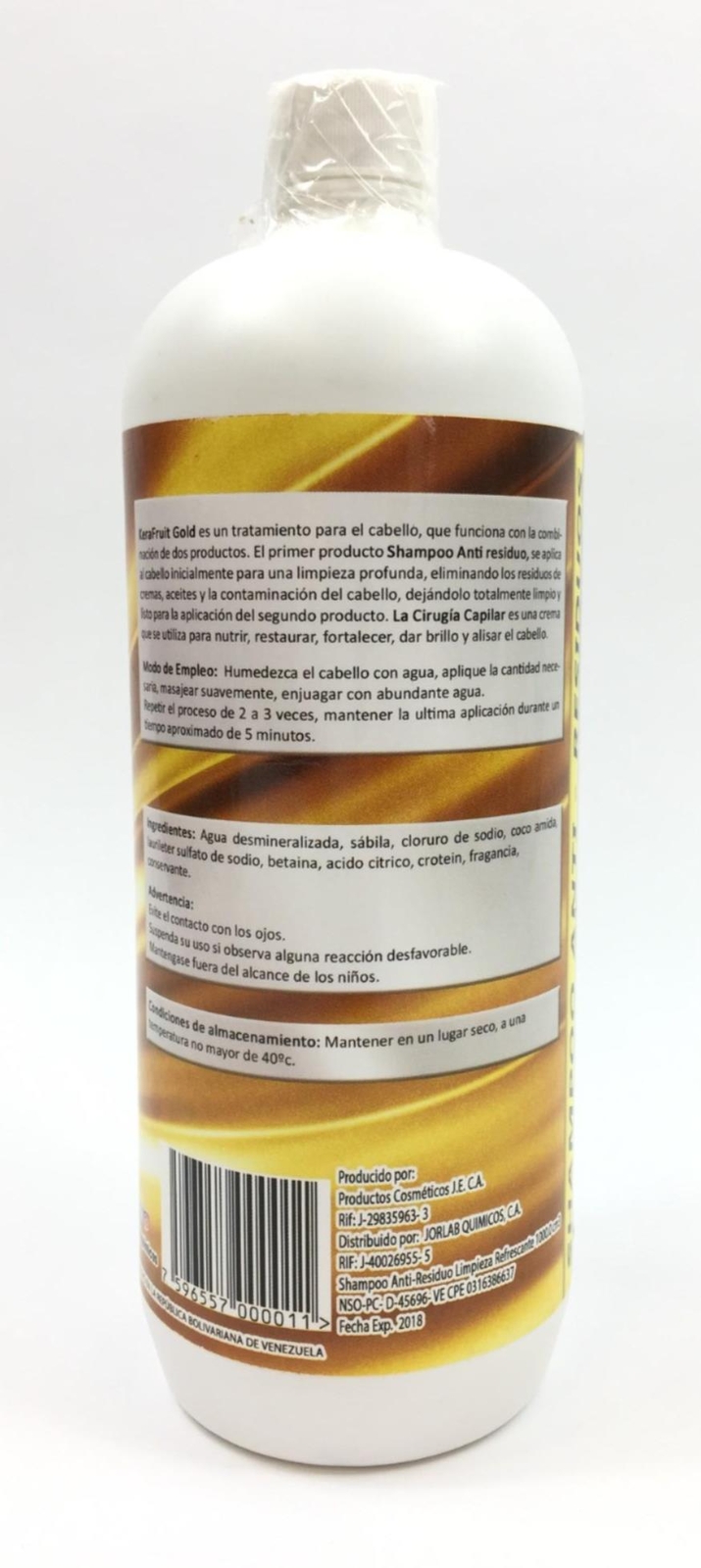Shampoo Gold Kera Fruit Gold 32 oz