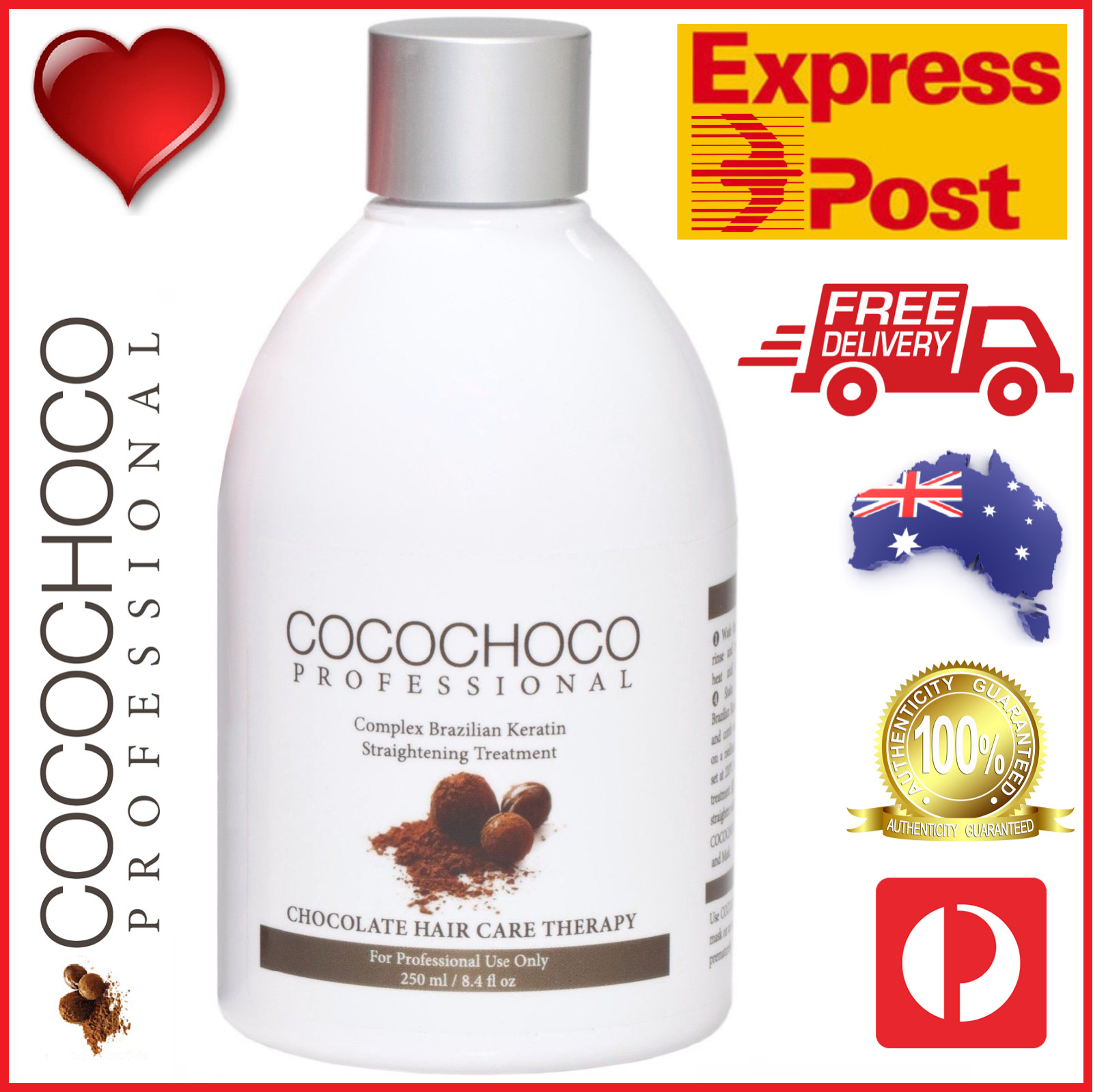 ❤❤ COCOCHOCO Pro ORIGINAL Keratin Treatment 250ml Salon Style Silky FAST EXPRESS