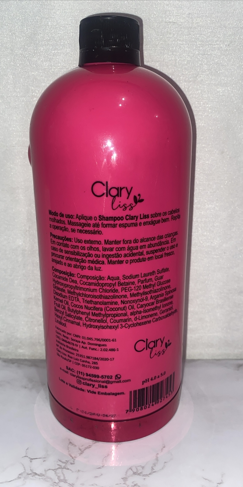 Pink Ruby- Professional Organic Straightening Shampoo 1liter