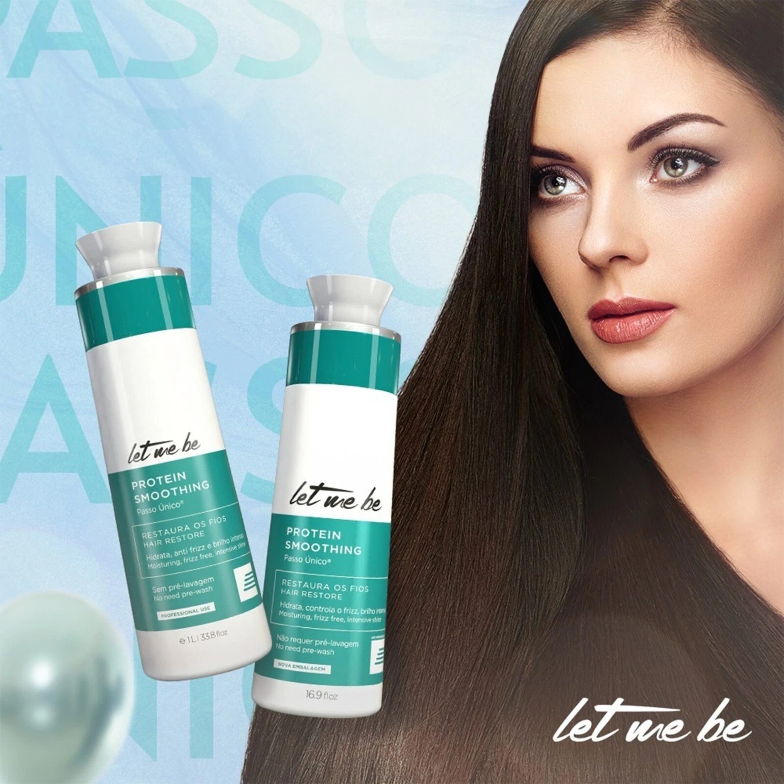 Let Me Be ProSalon Single Step Protein Smoothing Brazilian Keratin Treatment 1L