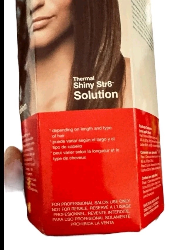 Rusk Keratin Thermal Shiny Str8, Permanent Straightener, Normal/Tinted