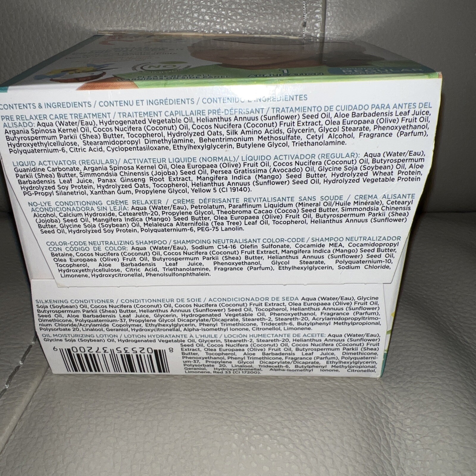 Just For Me No-Lye Conditioning Creme Relaxer Kit With 3 Free Bows.