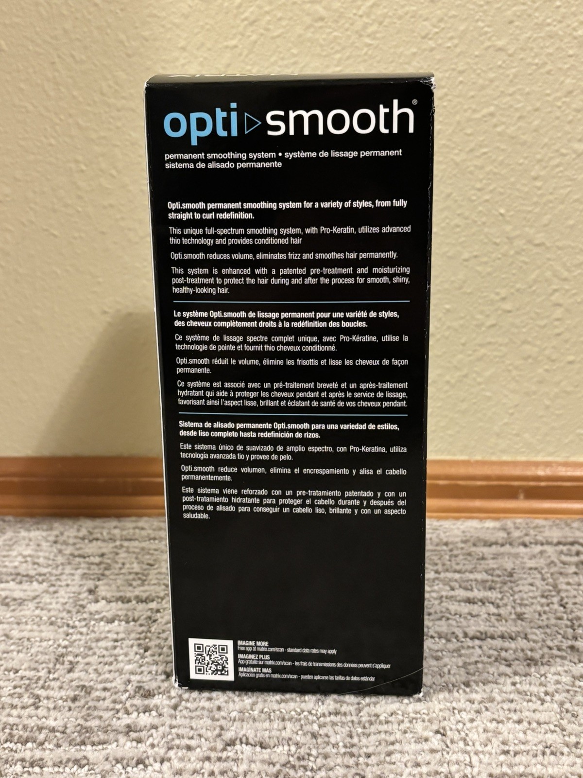 Matrix Opti Smooth Permanent Smoothing System Normal Hair 2 Applications