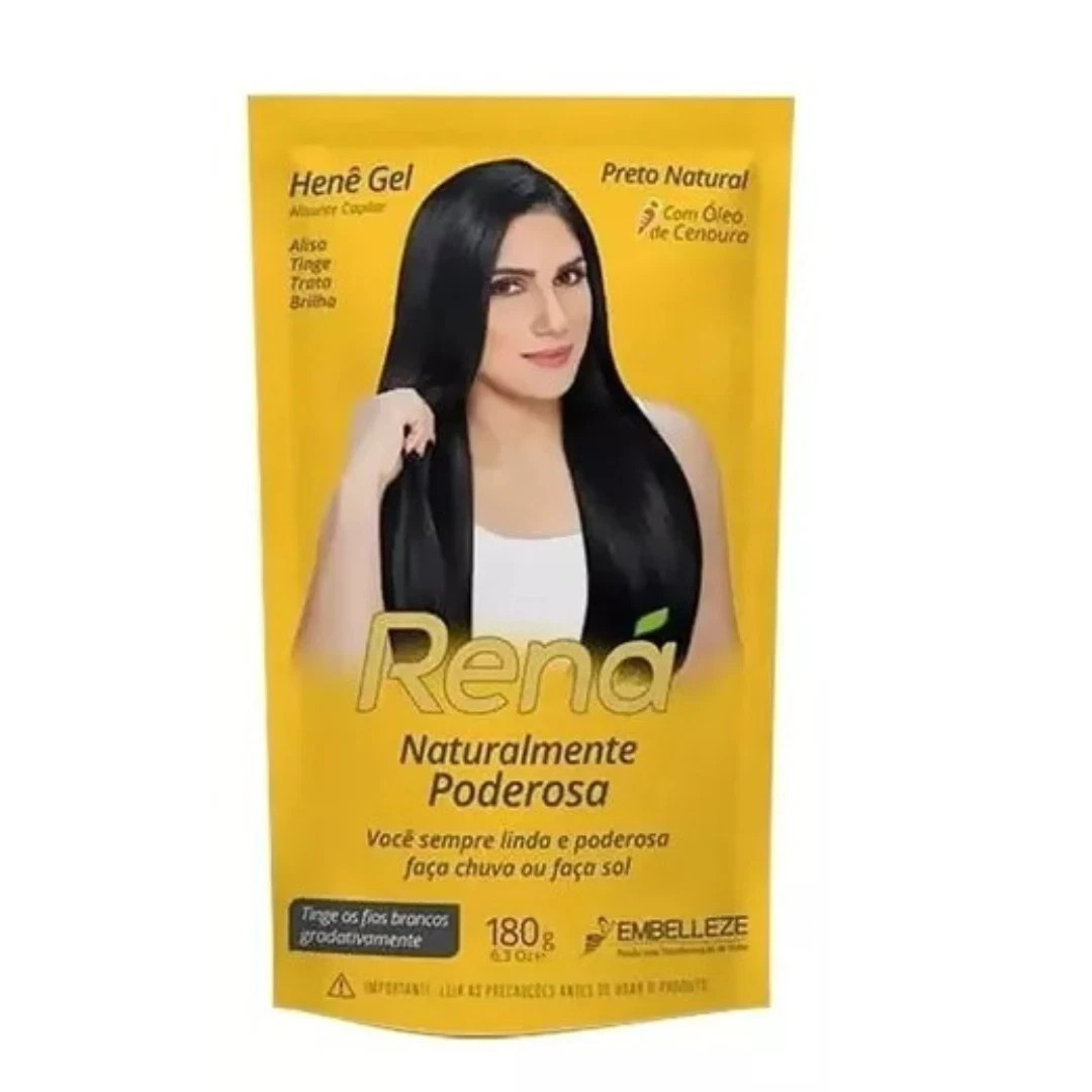 24 Packs Embelleze Hene Rena Gel Natural Black 180g Bulk Wholesale Brazil
