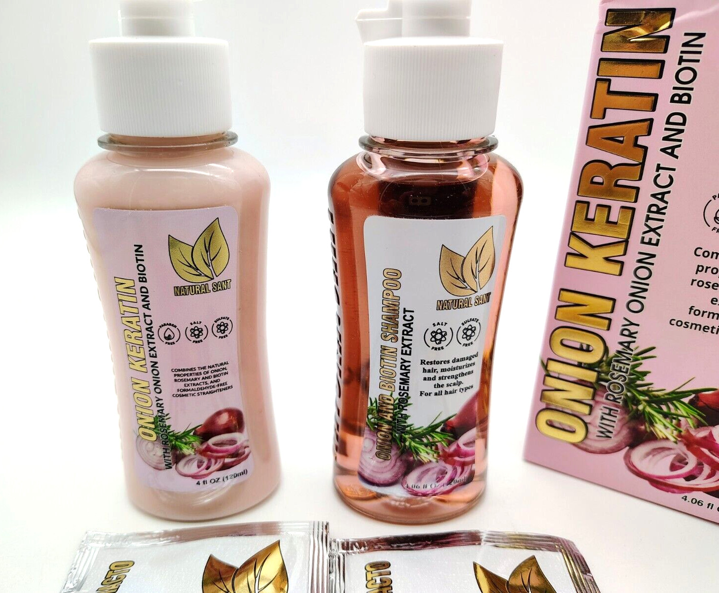 Natural Sant Keratin Hair Treatment Onion Duobox 120 ml – Onion Rosemary and …