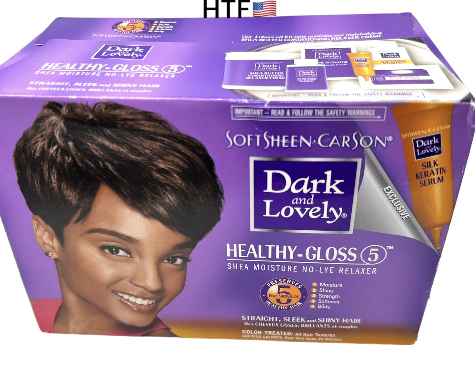 Dark & Lovely Healthy Gloss 5 Shea Moisture No Lye Relaxer Color Treated Hair