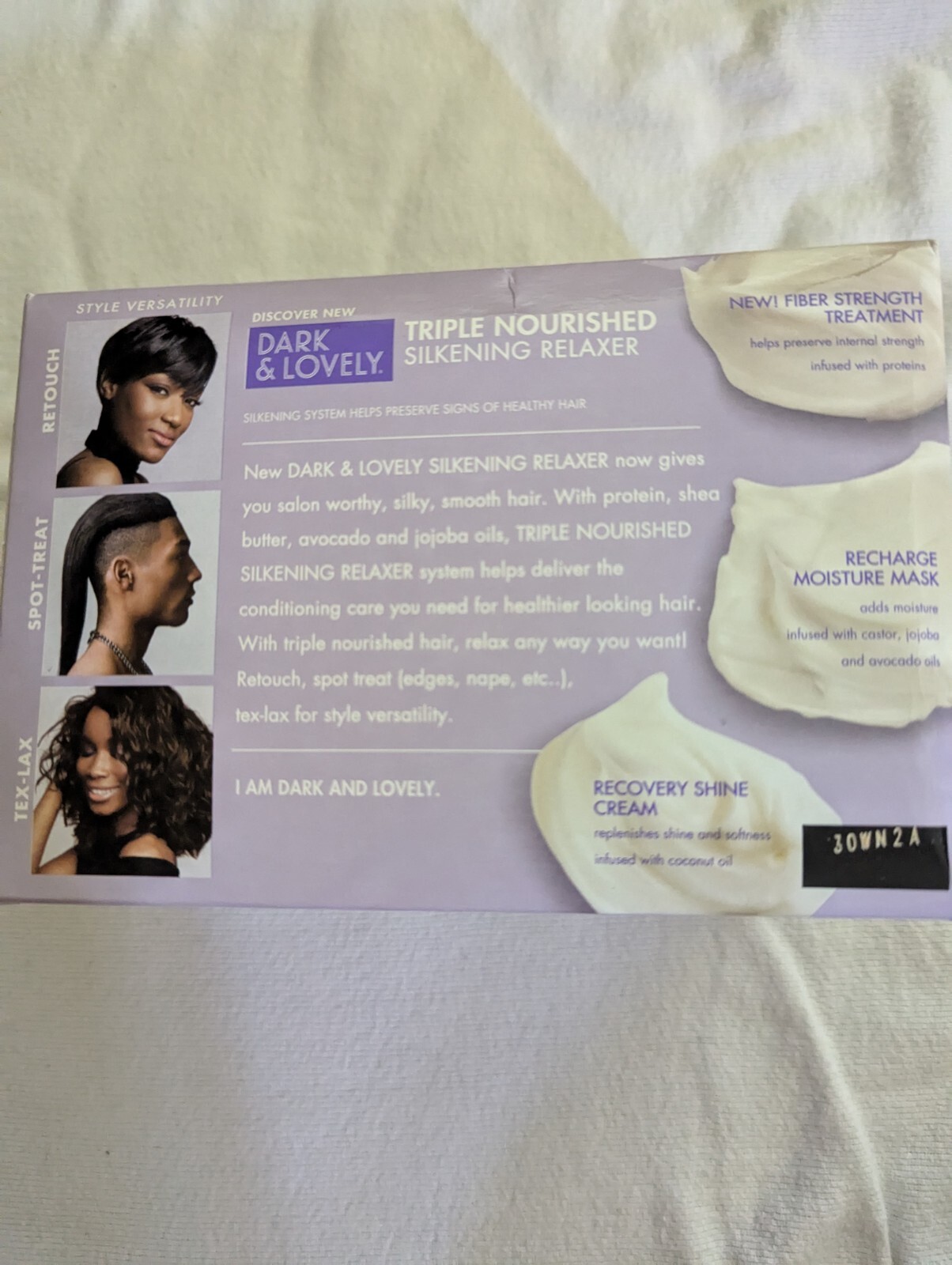 Dark and Lovely Triple Nourished Silkening No-Lye Relaxer with Shea Butter, R…