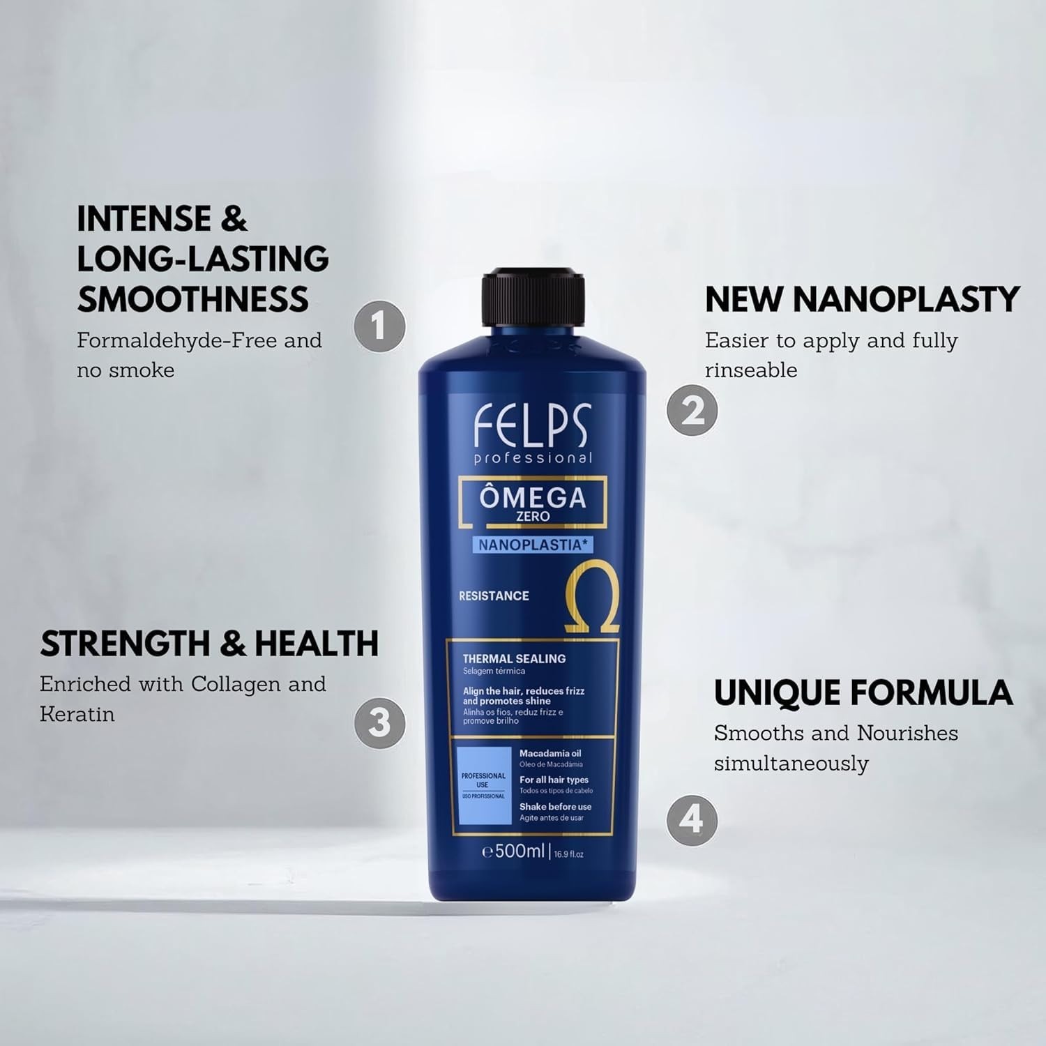 Felps Professional Omega Zero Resistance Nanoplastia Treatment, Zero 3.38 fl.oz