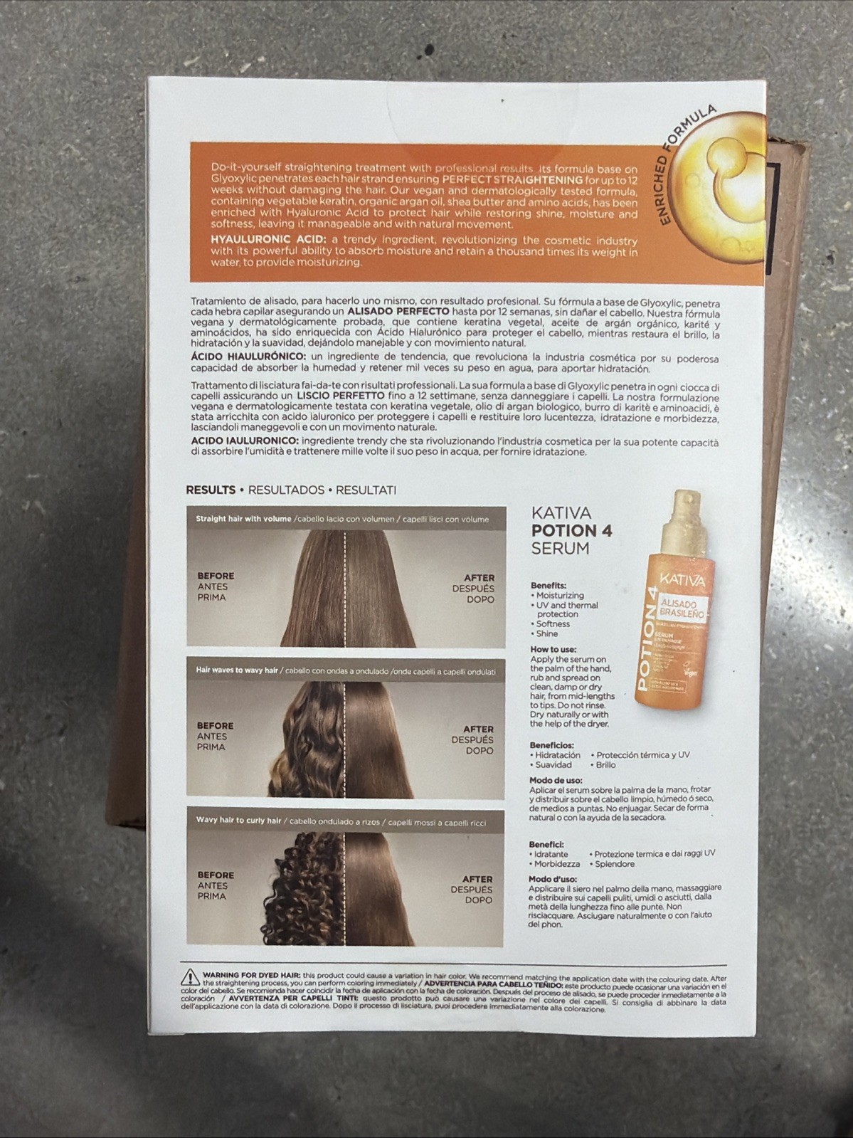 Kativa Brazilian Hair Straightening Kit Keratin 12 Weeks Factory Sealed NEW