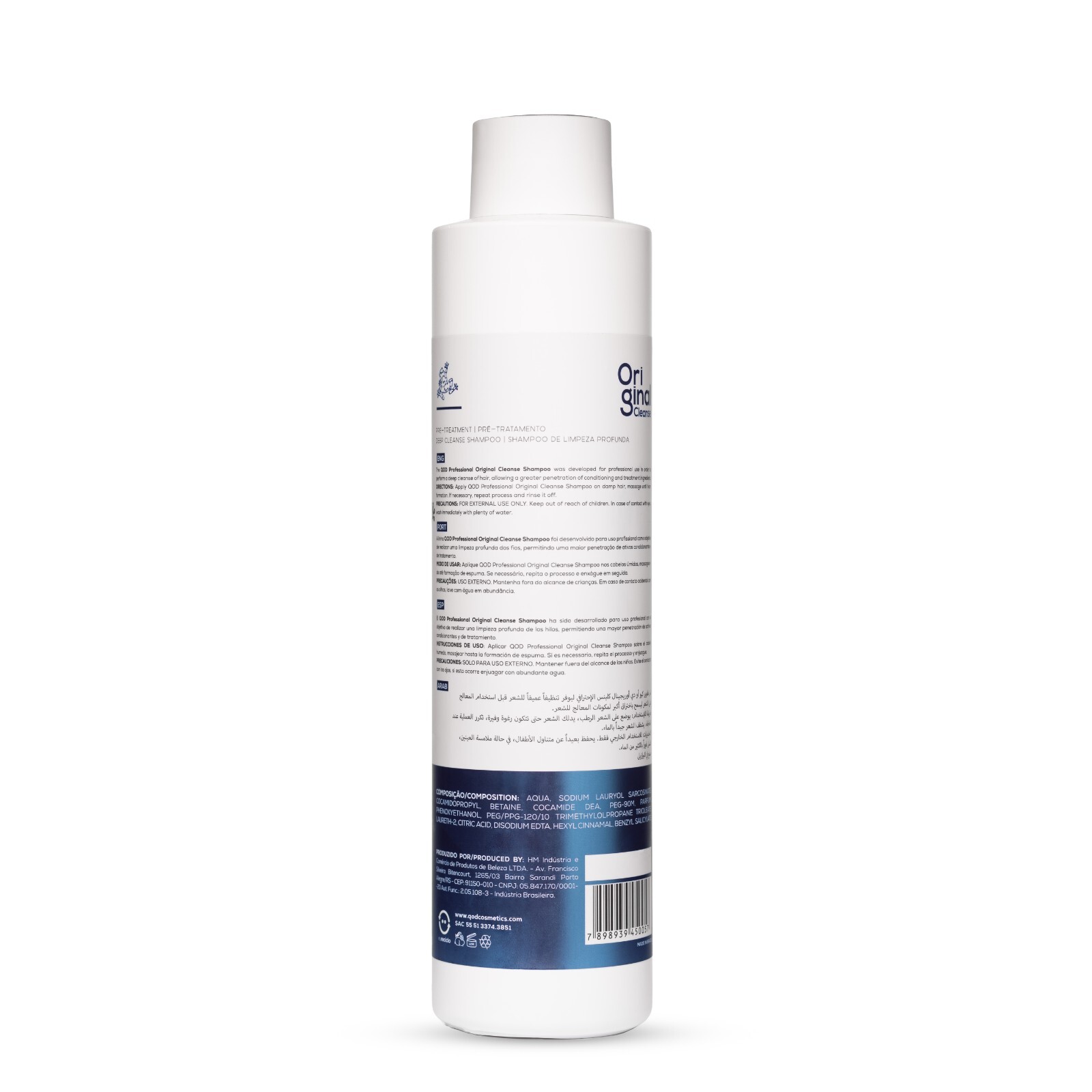 QOD PRO ORIGINAL CLEANSE SHAMPOO 1000ML PRETREATMENT BRAZILIAN SMOOTHENING