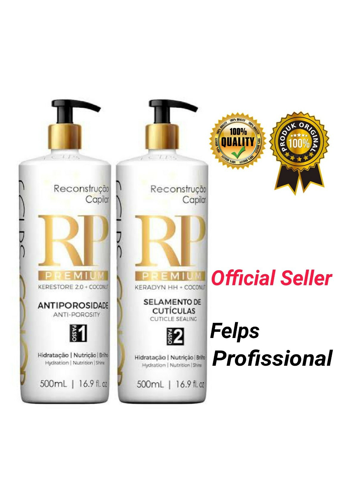 Felps Cor Rp Premium Reconstruction and Thermal Sealing Treatment 2 X 500ml