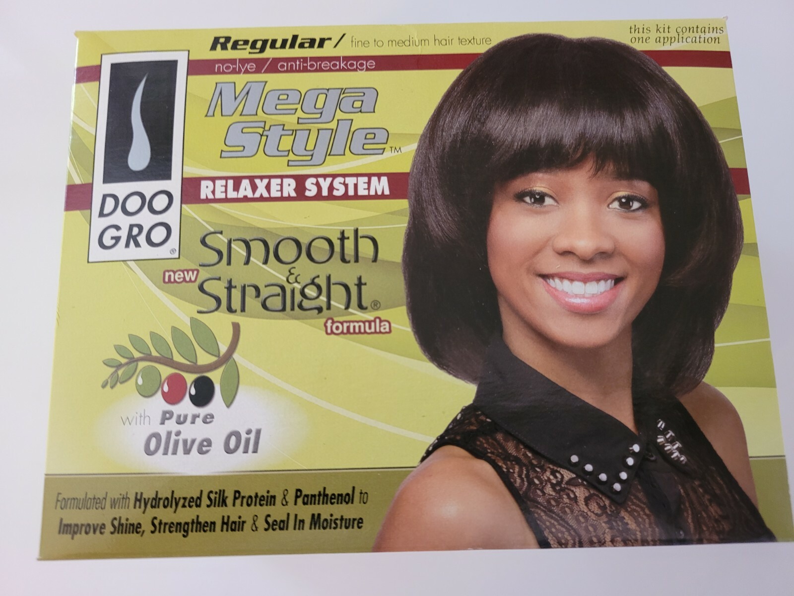 Mega Style Relaxer System Smooth & Straight Formula Perm Kit Regular.