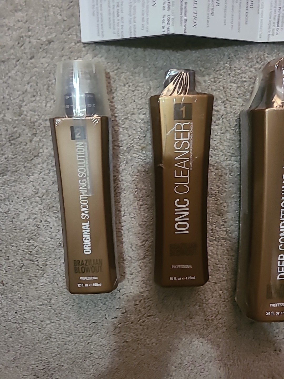 Brazilian Blowout 1,2,3 And Deep Conditioning Masque