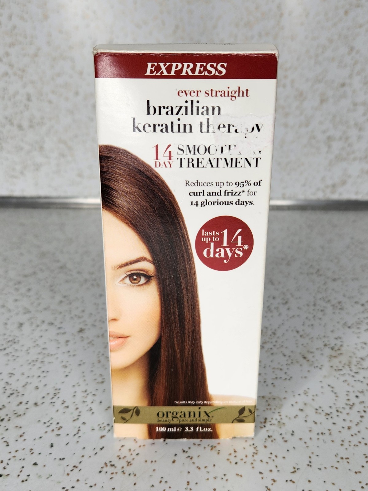 Express Ever Straight Brazilian Keratin Therapy 14 Day Smoothing Treatment New!